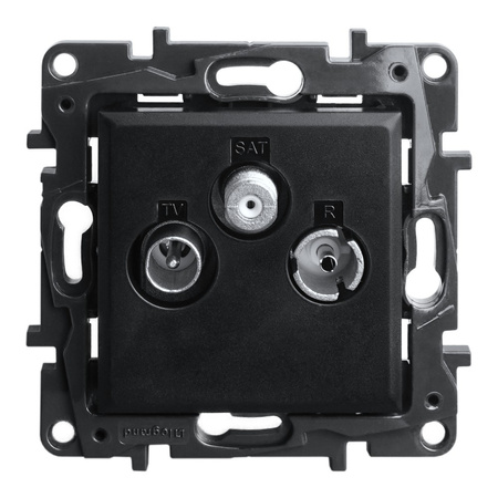 Steckdose TV-R-SAT schwarz 1,5 dB Niloe Step 863580