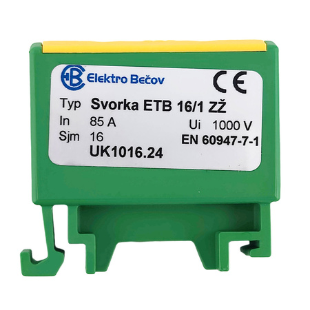 Hauptleitungsklemme Anschlussklemme ETB 16/1 Al/Cu Universalklemme elektroinstallation 2 Löcher Elektro Becov UK1016.24