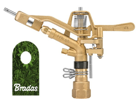 Messing Sprinkler 50m IG 1" Kreisregner 360° 50m Bradas GKV656332SGW