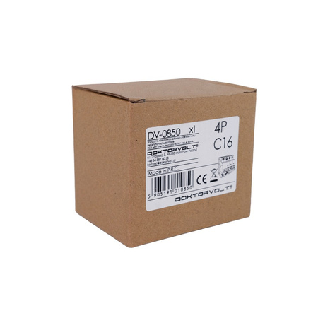 Fi-Schutzschalter mit Überstromschutz C16 Typ A 30mA 16A 4P RCBO Doktorvolt DV-0850