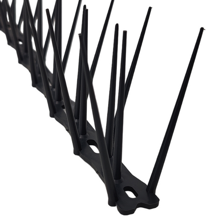 Vogelschreck Kunststoff Spikes Vogelabwehr dunkelgrau Taubenabwehr Balkon DV-318_CS