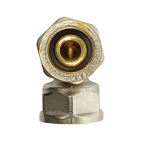 Installationsverbinder Klemmanschluss 16x2 Diamond Klemmringverschraubung für Mehrschichtrohre Bogen FTN-005.1/2X16.KOL-D