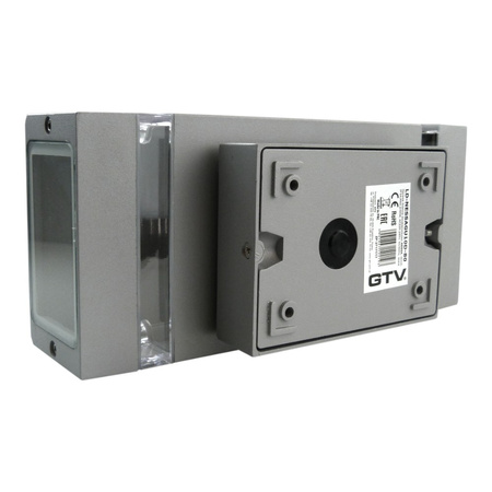 Fassadenleuchte GU10 IP54 grau up/down Wandlampe Innen Außen Beleuchtung Nessa GTV LD-NESSAGU10D-80