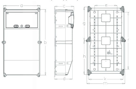 Stromverteiler IP54 13Module Verteilerkasten Sicherungskasten Aufputz TpE 3327-000-0000