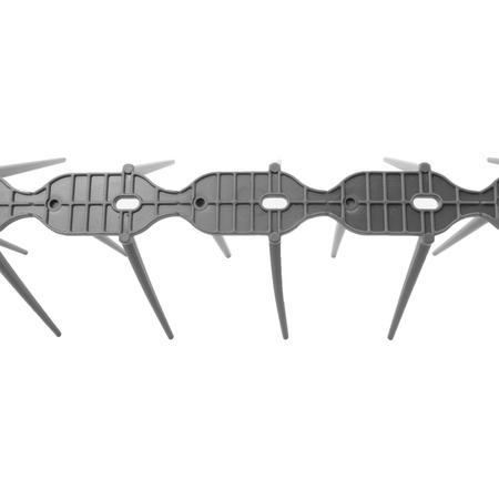 Vogelschreck Kunststoff Spikes Vogelabwehr graue Taubenabwehr Balkon DV-KOLCE-SZ