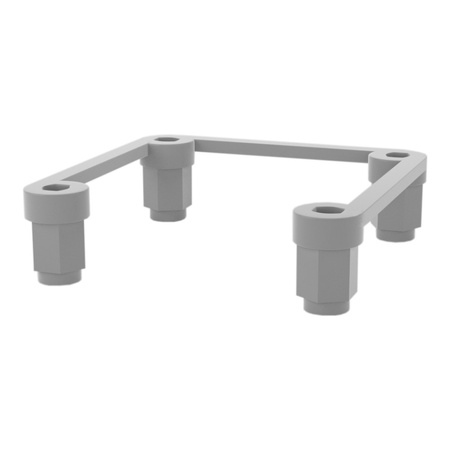 Einbausatz für Schutzkontakt-Steckdosen 4 Kunststoffmuttern Lochmass 38x38mm Isolierschutz DV-1370-230-RPP