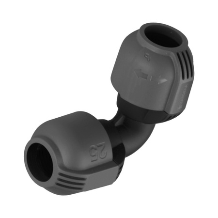 Gardena Sprinklersystem L-Stück 25 mm Rohrverbinder für Richtungsänderung des Verlegerohrs 02773-20