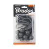 10 Stk. Spanngummi Set mit Kugel 10x15cm grau Bradas BCB-0515GY-B