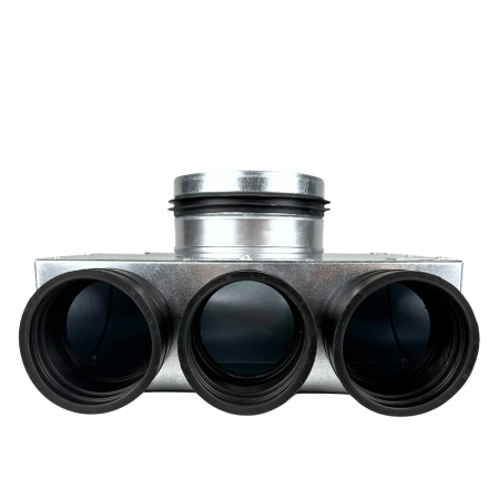 Lüftungsverteiler Verteilerkasten 3x75 Ø125 Wohnraumlüftung Luftverteiler E-KSR-3X75/125-OC-K