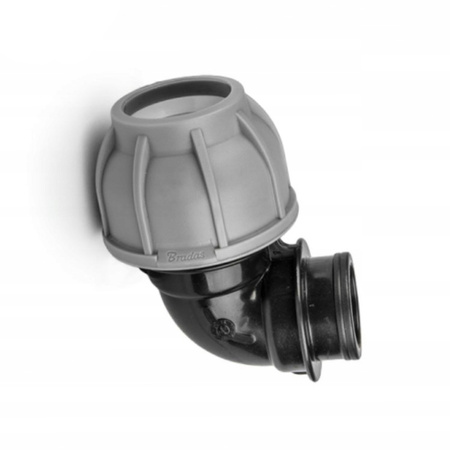 PE-Rohrwinkel 25 mm 90° Innengewinde 1/2" DSRA10K25F12