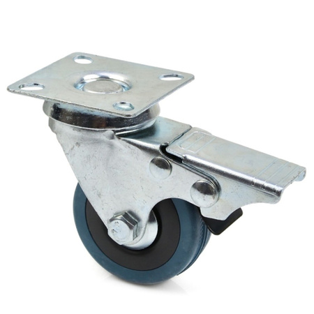 Lenkrolle Gummi PP mit Feststeller Ø50mm Ø75 mm G71502