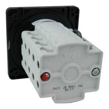 SEZ Nockenschalter 3P 63A 0-Y-Δ Asynchronmotoren mit Griff S63 JD 9551 A6