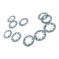 10 Stk M8 Zahnscheiben Fächerscheibe Sternscheibe Sicherungsscheibe Unterlegscheibe Starlock Śrubex 0000002490