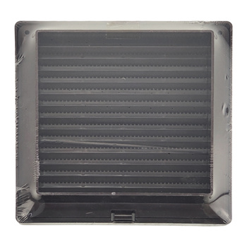 Schräggitter mit Insektenschutznetz quadratisch 14cm x 14cm braun AirRoxy 02 02-337