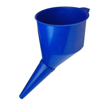 Trichter mit antistatischem Sieb abgewinkelter Einfülltrichter BLUE erleichtert das Einfüllen von Flüssigkeiten BRADAS ES10BL
