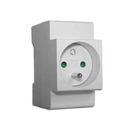 XBS Einbausteckdose hutschiene für Belgien/Frankreich Steckdose Frankreich Typ-E MSD FRANC