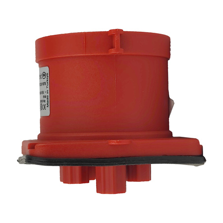 CEE Einbaustecker gerade 5P 32A 400V IP44 75x75 3107-320-1675