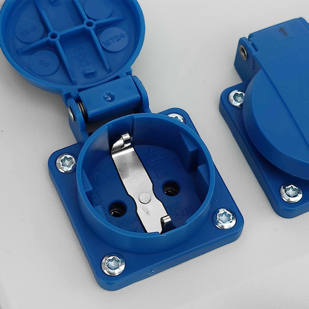 Stromverteiler eXT-S/FI 32A 16A 4x230V MID Stromzähler und Kabel Doktorvolt DV-2339-D