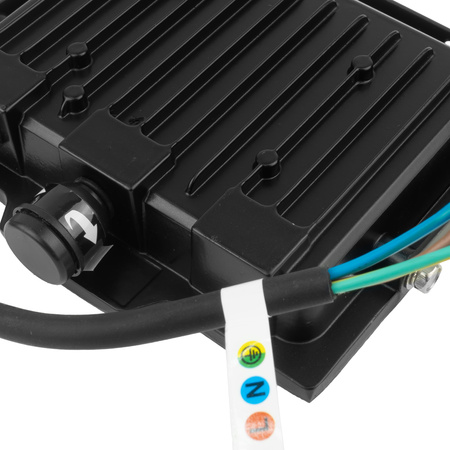 LED-Außenstrahler 30W mit Bewegungsmelder IP65 schwarz Außenwandstrahler 3000lm GT-GCR30W-64