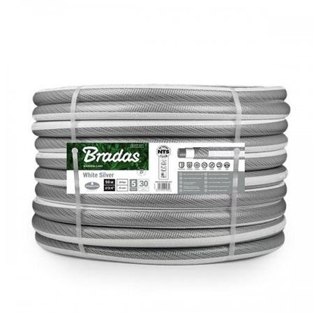 5 Lagig Schlauch 5/8" 30m Gartenschlauch Wasserschlauch WHITE LINE BRADAS WWL5/830