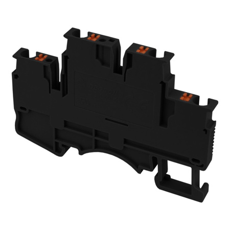 Reihenklemme 2.5mm2 4 Leiter Doppelstockklemme Etagenklemme Schwarz DSKK2.5-01P-13-00A(H