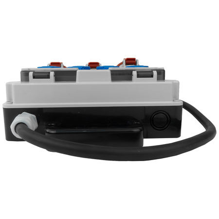 Stromverteiler FI-Schutzschalter Baustromverteiler TR-S/FI 4x230V 3x400V 1x32A/2x16A Doktorvolt DV-7266-D