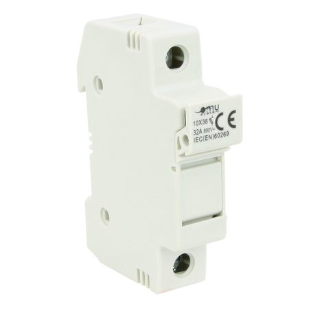 Sicherungssockel 32A 1P für Schiene TH XBS 10X38 1P