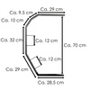 Halter Wandhalter HC 50-80 für Reventon Heizgeräte 2525