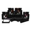 Reihenklemme 4mm2 4 Leiter Doppelstockklemme Etagenklemme Schwarz DSKK4-01P-13-00A(H)