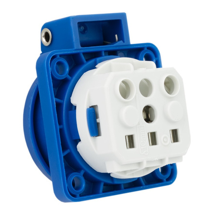 Mennekes Anbausteckdose Blau französisch/belgische Typ-E 230V IP44 11111