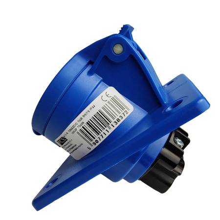 PCE Einbausteckdose schräg 16A 3P 230V 6h Anbausteckdose blau IP44 TWIST 413-6