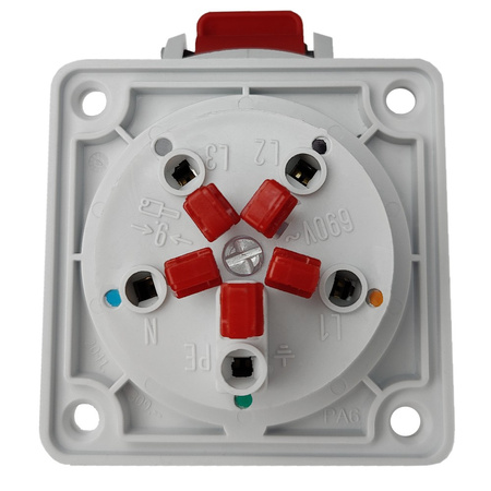 Bals CEE Anbausteckdose gerade 16A 5P 400V Einbausteckdose QUICK-CONNECT 1320011 IP54 OEM-1320011