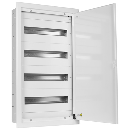 Doktorvolt Verteilerkasten Unterputz Sicherungskasten aus Metall 72 Module 4-reihig IP30 MP72/4/18