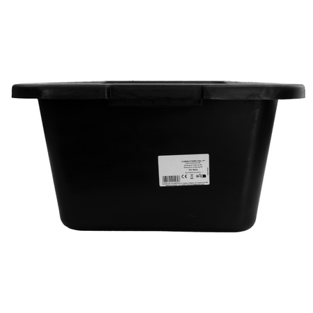 Mörtelkasten 40L Mörtelwanne Mörtelkübel pflanzkübel Mörteleimer Kübel Zementwanne Speiswanne widerstandsfähig aus PP/PE-Regranulat eckig schwarz DV-5626