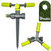 3-Arm Kreisregner mit Erdspieß Sprinkler bis 109m² Bewässerung Rasensprenger LIME LINE BRADAS LE-6107