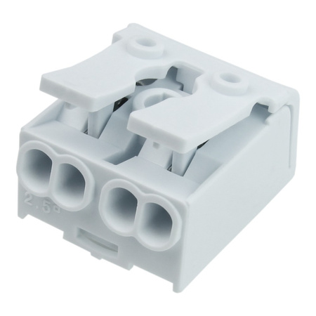 Lüsterklemme Leuchtenklemme 2-polig mit Hebel 0.75-2.5mm2 450V VDE DGN DG238-10.0-02P-19-03