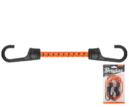 Set 2 x Spanngummi mit metall PVC Haken 0,8x60cm Bradas BCH2-08060OR-B