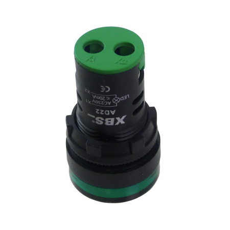 XBS grün LED Leuchtmelder Kontrolleuchte Signal- Lampe Licht 22mm 230V AD22-GREEN230
