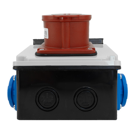 Wandverteiler XS-S 16A 2x230V IP44 Stromverteiler Komplett Verdrahtet Doktorvolt DV-5107-D