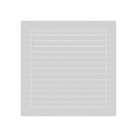 Schräggitter mit Insektenschutznetz quadratisch 14cm x 14cm weiß AirRoxy 02 02-336