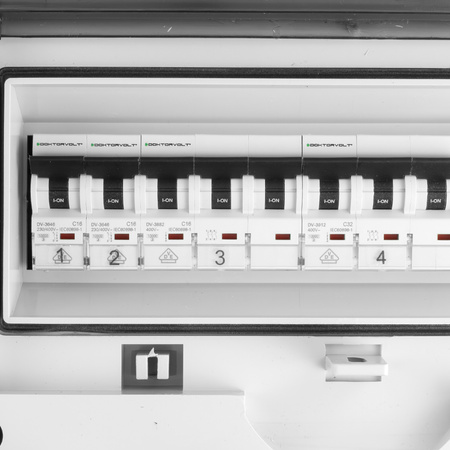 Baustromverteiler CEE 32A 16A TGD-S/FI 4x230V Stromverteiler Wandverteiler Doktorvolt DV-5541-D