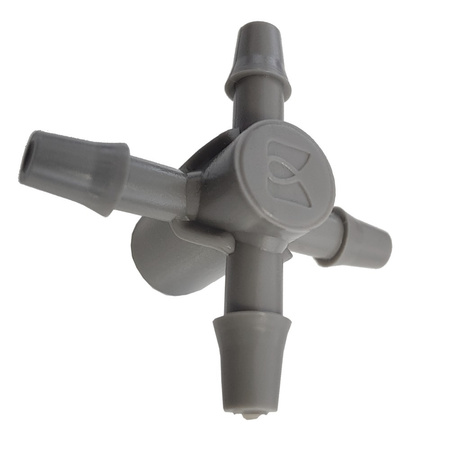 4-Wege Emitter Tropfer Adapter 5mm für 3x5mm Microschlauch Bradas DSK-5135L5
