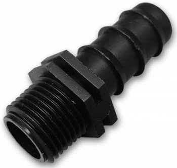 Schlauchanschluss AG 1/2'' für 16mm Perlschlauch Tropfschlauch Steckverbinder Bradas DSWA04-1216L