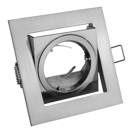 Einbaurahmen Einbauspot viereckig Quadrat schwenkbar inox Rahmen Einbauleuchte VILA GTV OP-VILAKW-02