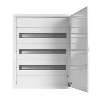 Doktorvolt Verteilerkasten Aufputz Sicherungskasten aus Metall 72 Module 3-reihig IP30 MN72/3/24