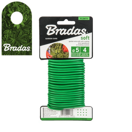 Bindedraht Bindeschnur Pflanzendraht Gartendraht SOFT 5mm x 4m Bradas TYDS5X4