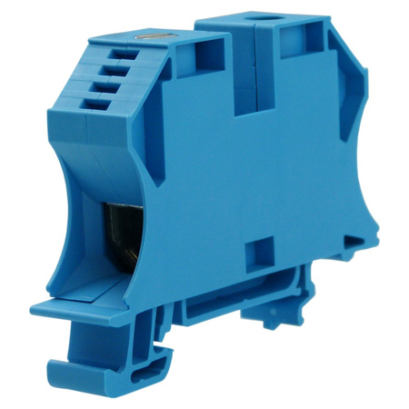 WDU 35N BL Durchgangs-Reihenklemme Schraubanschluss 35mm2 500V 125A blau Weidmüller 1040480000