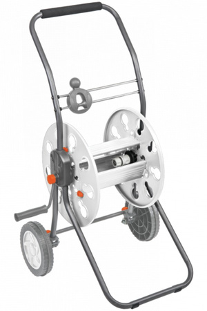 Bradas Schlauchwagen WHITE LINE für 1/2" 60m Schlauch mit Sprühset TITAN REEL WL-W5000