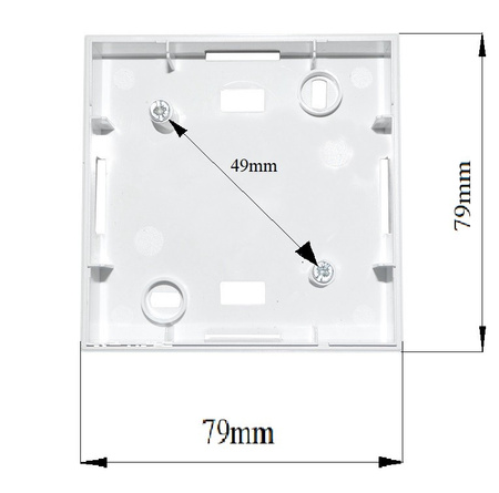 TIMEX Aufputzdose Lichtschalter Aufputzrahmen weiß Jowisz PWN-1JW/W