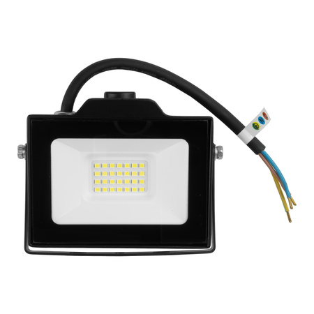LED Außenstrahler mit Bewegungsmelder 20W GTV Flutlicht schwarz IP65 Außenwandstrahler 2000lm GT-GCR20W-64